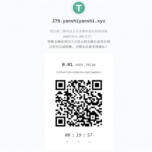 USDT支付系统/支付自动回调/TRC20协议/无接口费