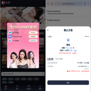最新修复版4链盗U系统/抖阴视频/直播盗u系统/usdt授权源码