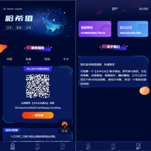 前端vue版哈希竞彩/区块链哈希值游戏/usdt/trx双玩法