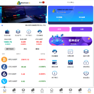 定制版MT5微交易系统/MT5微盘系统/矿机质押/外汇虚拟币微盘源码